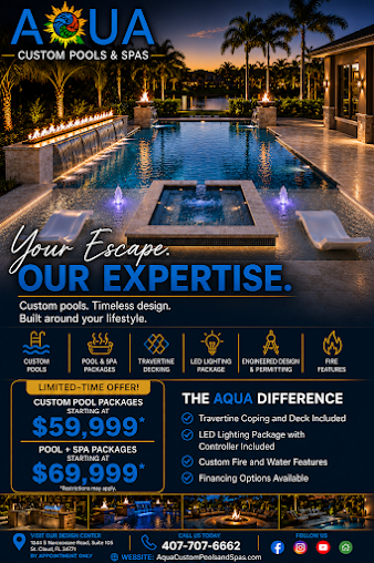 AQUA Custom Pools and Spas pool project