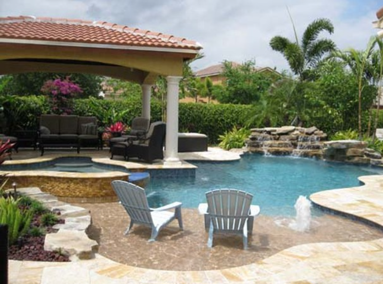 AQUA Custom Pools and Spas custom inground pool build