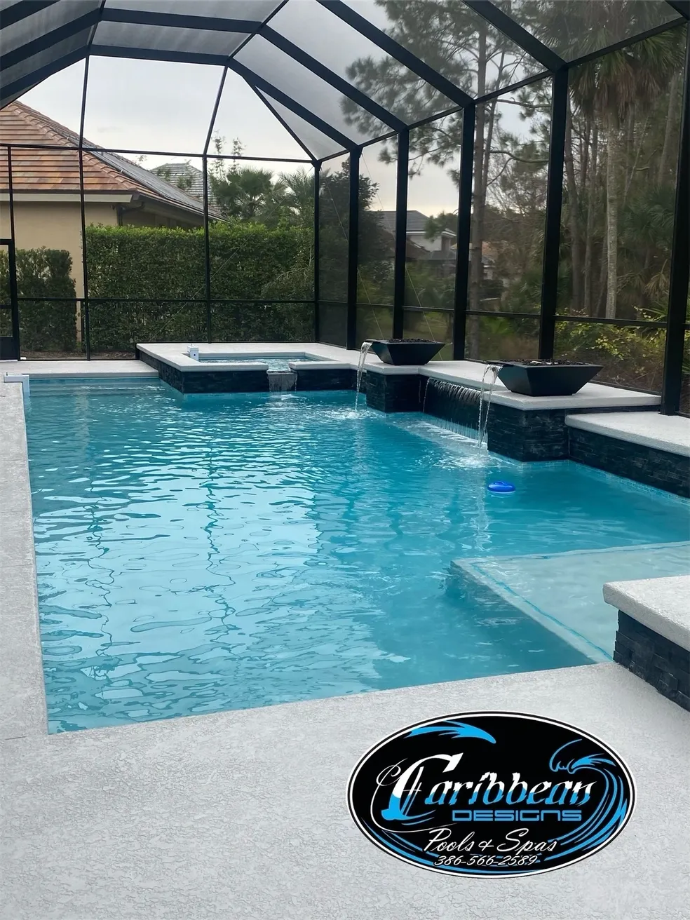 Caribbean Designs Pools and Spas pool project