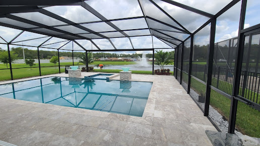 Dunota Pools custom inground pool build