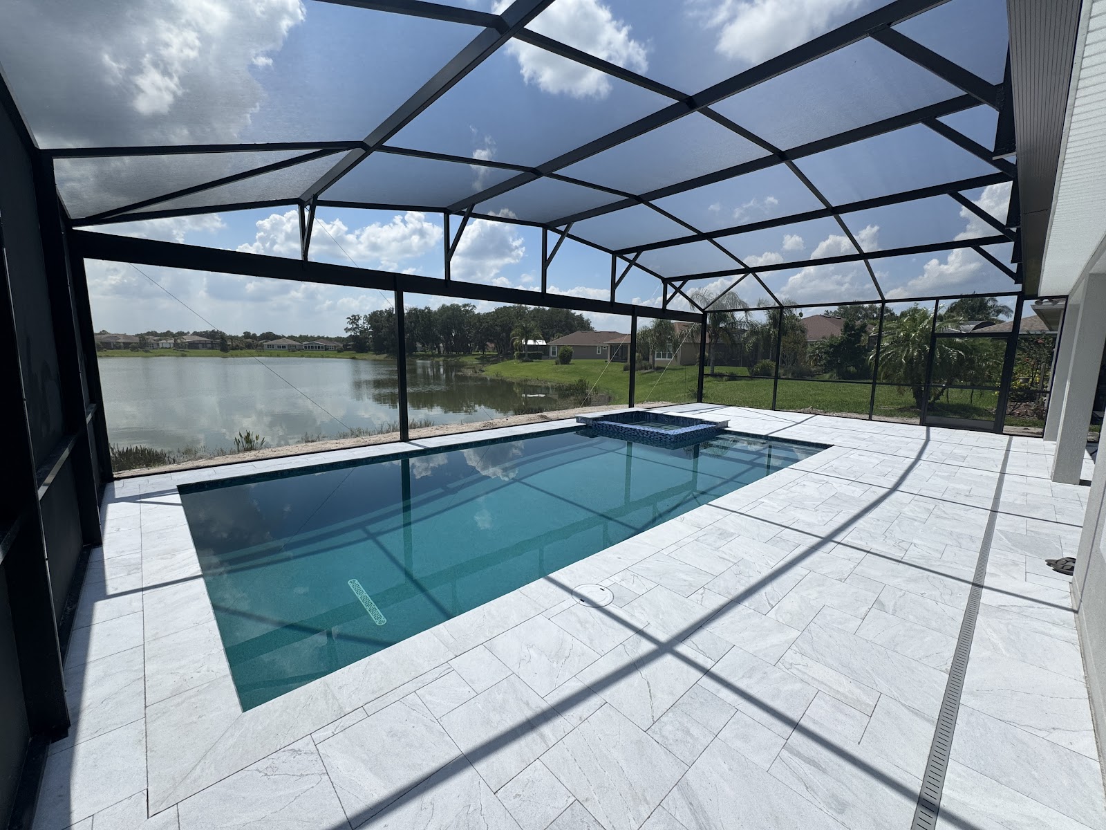 Waterline Pools and Spas pool construction site photo