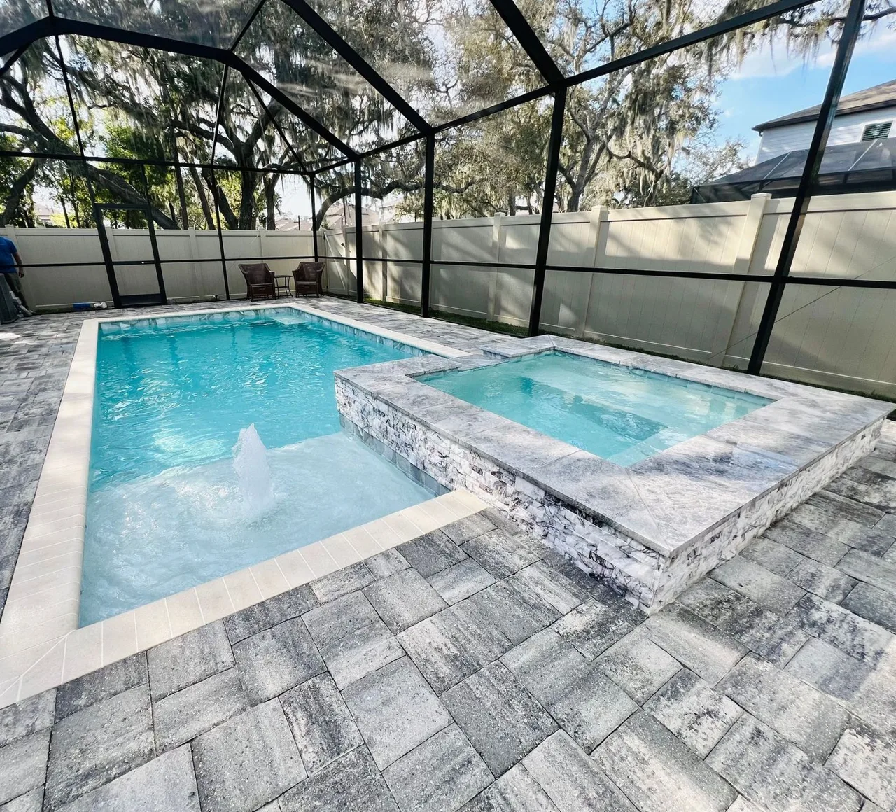 Lee Custom Pools pool project