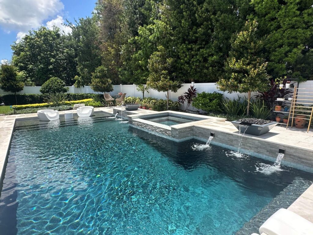 Next Level Pools and Spas latest build, a complex residential pool project
